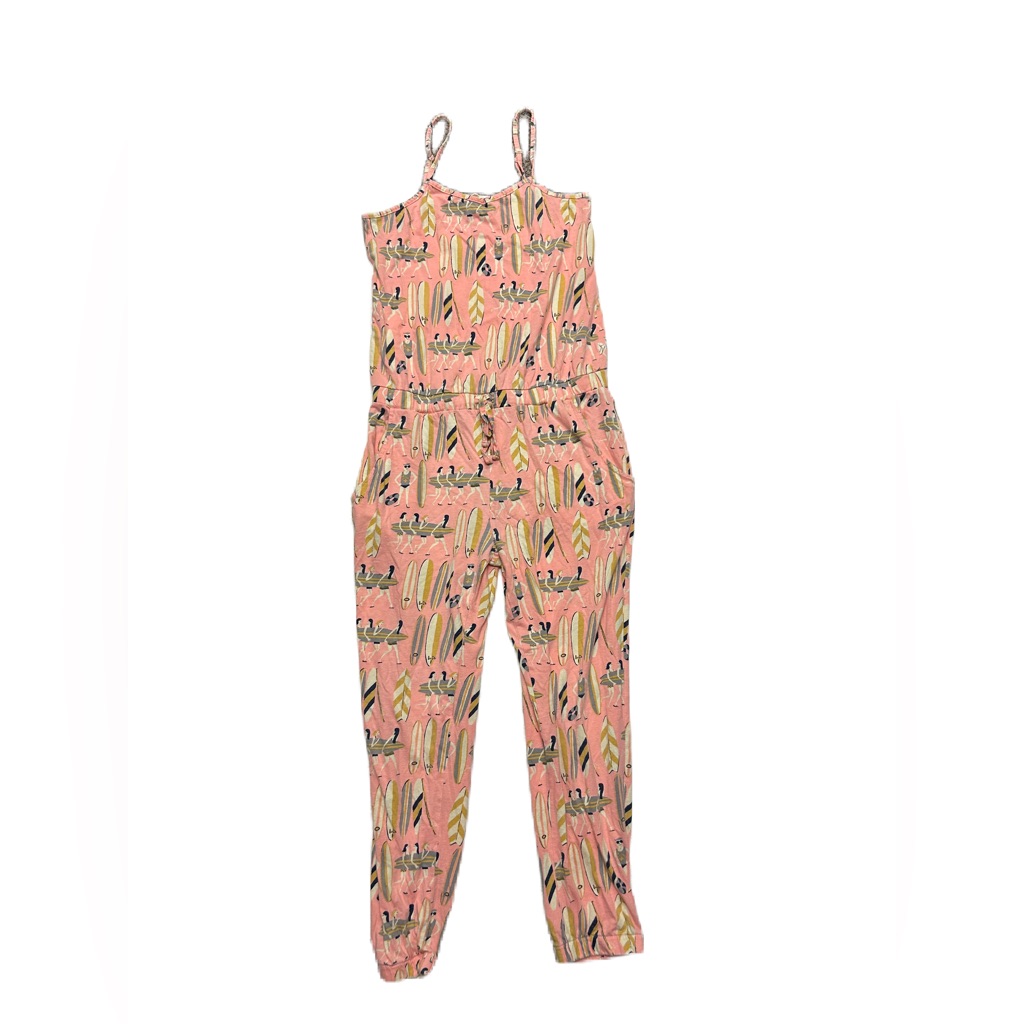 Munki Munki Pajama One Piece Jumpsuit Pink Surf Beach Lounge S Cozy Sleep Chill